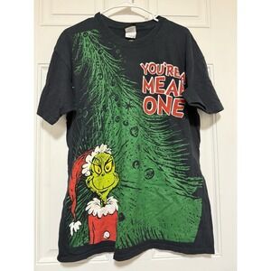 Vintage‎ Dr. Suess Grinch "You're A Mean One" Christmas Tee Size Large